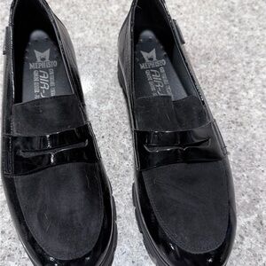 Mephisto Black Leather women’s  Loafers